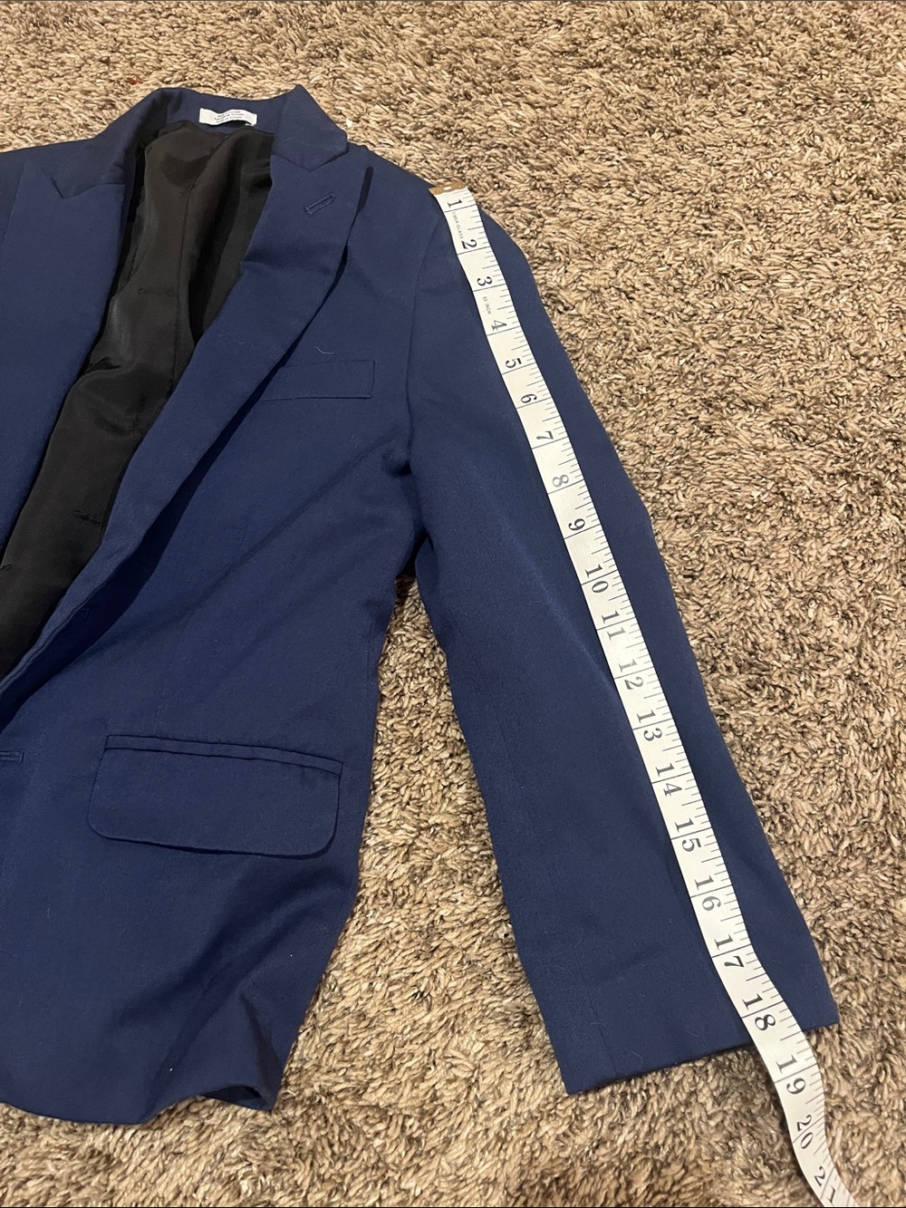 Calvin Klein Boys Navy Blue Full Suit - Picture 15 of 16